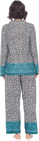 Casual Nights Womens Pajamas Set – Pants and Long Sleeve Sleep Wear for Ladies in Kuwait