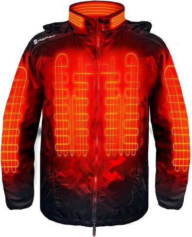 Gerbing 12V Heated Jacket Liner 2.0 – Heated Clothing with 7 Heat Zones, Removable Hood, Motorcycle Gear for Winter Riding in Kuwait