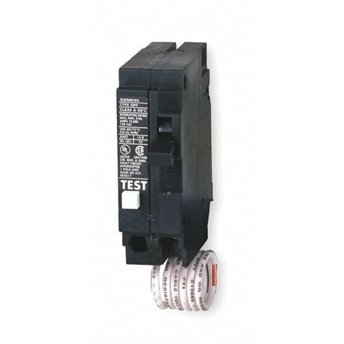 Siemens QF120A Ground Fault Circuit Interrupter, 20 Amp, 1 Pole, 120 Volt, 10,000 AIC, Black in Kuwait