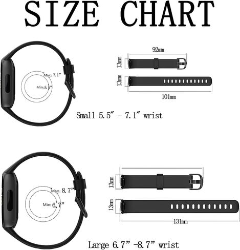 Baaletc متوافق مع Fitbit Inspire 3 Bands للرجال والنساء، سوار معصم رياضي من السيليكون الناعم من أجل Inspire 3، مقاس صغير وكبير in Kuwait