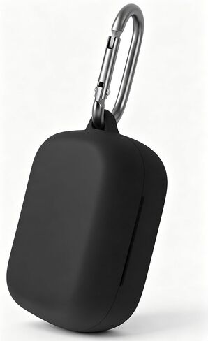 Geiomoo Silicone Case Compatible with Skullcandy Grind Fuel, Protective Cover with Carabiner (Black) in Kuwait