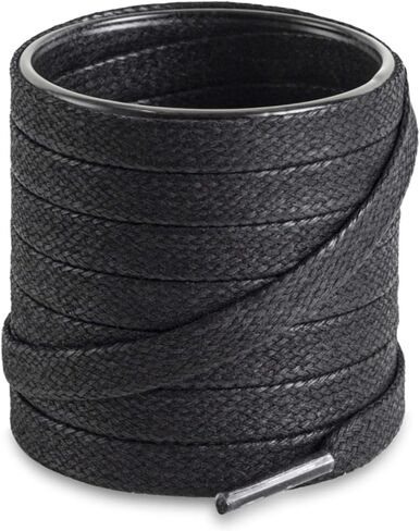 Shoemate [2 Pair Pack Flat Waxed Cotton Shoe Laces for Boots & Dress Shoes in Kuwait