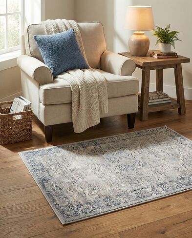 Rugs.com Oregon Collection Rug – 12 Ft Runner Gray Low-Pile Rug Perfect for Hallways, Entryways in Kuwait