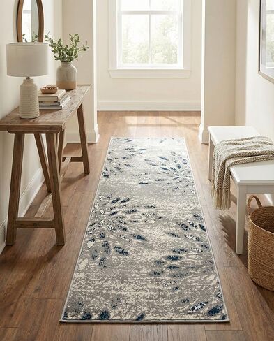 Rugs.com Charleston Collection Rug – 4' x 6' Gray Low-Pile Rug Perfect for Living Rooms, Large Dining Rooms, Open Floorplans in Kuwait