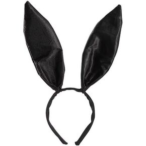 GIRCSS Bunny Ears Headband, Easter Rabbit Ears Headband for Party Cosplay Costume Accessory, Rabbit Ears Hairband (Black) in Kuwait