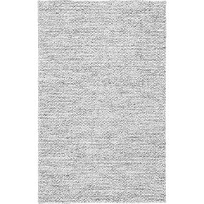 سجادة SAFAVIEH Natura Collection - 2'3" x 6'، رمادي فاتح وعاجي، صوف المزرعة المصنوع يدويًا، مثالي للمناطق ذات حركة المرور العالية في غرفة المعيشة وغرفة النوم (NAT620G) in Kuwait