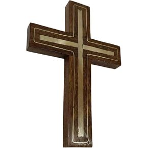 IBLAY Wall Mounted Wall Hanging Wooden Christ Cross Crucifix Catholic Rosewood Crucifix for Home, Church and Chapel Decoration (Style-5) (9 * 6) in Kuwait