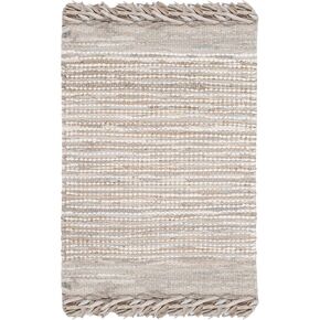 SAFAVIEH Vintage Leather Collection Area Rug - 5' x 8', Black & Multi, Handmade Boho Fringe Leather, Ideal for High Traffic Areas in Living Room, Bedroom (VTL373G) in Kuwait