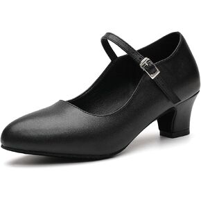 JUODVMP Character Shoes for Women Dance Shoes 1920‘s Swing Tango Shoes with Kitten Heel Model L042 in Kuwait