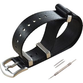 Nylon Watch Band Replacement Brushed Buckle 18mm 20mm 22mm 24mm in Kuwait
