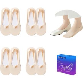 Keroius 3Pairs Socks-Style Women Ball of Foot Cushions Metatarsal Pads for Relieving Foot Fatigue Shoe Pads Socks ForForefoot Support Relief Pain Blister Callus (3 Black) in Kuwait