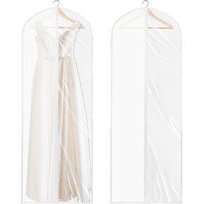 Simple Houseware 40-Inch Translucent Garment Bags with Zipper for Suits, Dresses, Costumes, Uniforms - 5 Pack in Kuwait