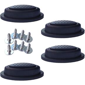 2 Pair Luggage Side Feet Suitcase Bracket Foot Replacements Luggage Legs with Screws, Anti-Slip Foot Nails, Travel Case Foot Studs, Stand Legs, DIY Project in Kuwait