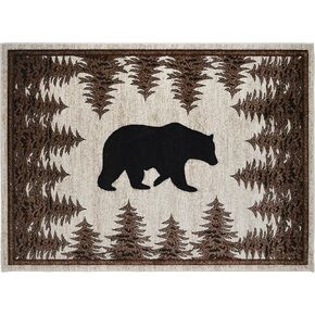 Mayberry Rugs Tranquil Bear Area Rug, 2'3"x3'3", Multi in Kuwait