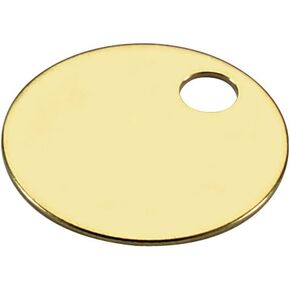 بطاقة دائرية من النحاس الصلب من لاكي لاين - فتحة واحدة وقطر 1-1/4 بوصة، 10/PK (2601010) in Kuwait
