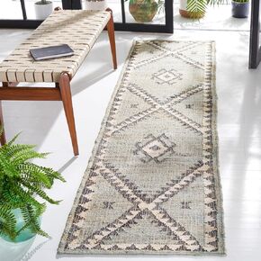 SAFAVIEH Kilim Collection Runner Rug - 2'3" x 9', Blue & Black, Handmade Flat Weave Jute, Ideal for High Traffic Areas in Living Room, Bedroom (KLM761M) in Kuwait
