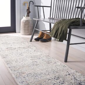 MARTHA STEWART x SAFAVIEH 5'3" x 7'6" كريمي/بيج MSR671A سجادة منطقة غرفة المعيشة وغرفة النوم وغرفة النوم in Kuwait