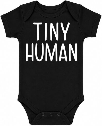 CBTwear Tiny Human - Funny Novelty Humor Jumpsuit - Cute Infant One-Piece Baby Bodysuit in Kuwait