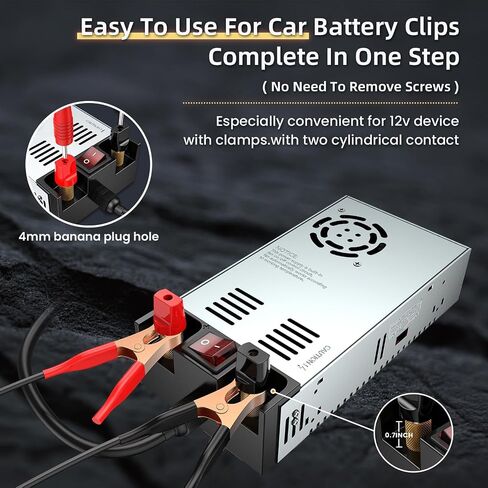 Anbull SMPS 110V AC إلى 12V DC محول التيار الكهربائي محول التبديل محول ماكس 50A 600W in Kuwait