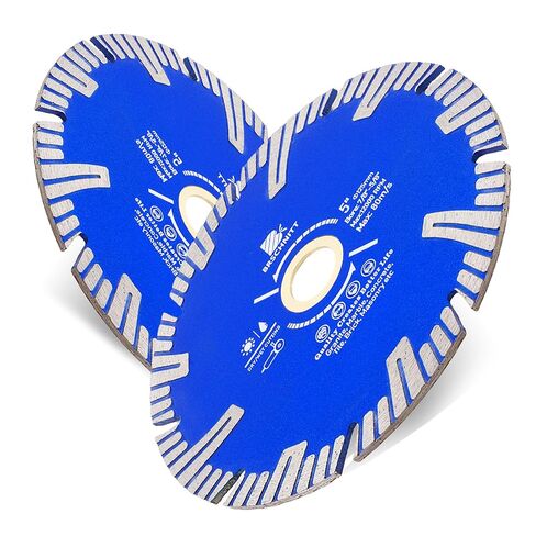 Diamond Turbo Cutting Blade 5",BRSCHNITT 2pcs Diamond Saw Blade for Granite,Marble,Concrete,Porcelain Tile,Ceramic Tile,Masonry in Kuwait