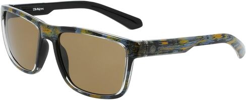 Dragon Men's DR Reed Rectangular Sunglasses, ROB Machado Resin/LL Brown, 57-17-140 in Kuwait