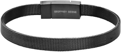 Geoffrey Beene Stainless Steel Men's Mesh Bracelet in Kuwait