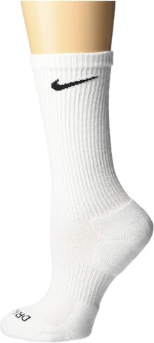Nike Men's Dri-Fit Training Cotton Cushioned Crew Socks (6 Pair) (Black, Medium (6-8) Men/(8-12) Women) in Kuwait