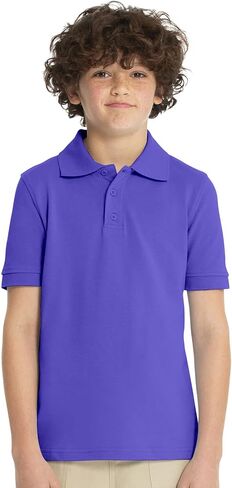 Classroom School Uniforms Girls' Short SLV Pique Polo in Kuwait
