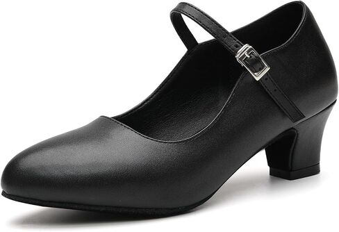 JUODVMP Character Shoes for Women Dance Shoes 1920‘s Swing Tango Shoes with Kitten Heel Model L042 in Kuwait