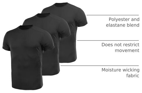 M-Tac Tactical Short Sleeve T-Shirt - Army Military Ultra Vent Men's Athletic Workout Gym Training T Shirt in Kuwait