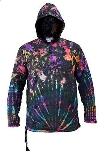 Mens Tie Dye Hoodie Shirt in Kuwait