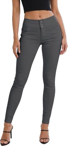 Hybrid & Company Women's Butt Lift V3 Super Comfy Stretch Denim Jeans P45074SK Black 11 Long in Kuwait