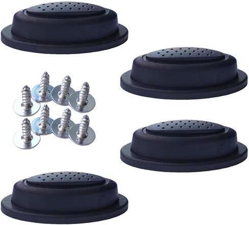 2 Pair Luggage Side Feet Suitcase Bracket Foot Replacements Luggage Legs with Screws, Anti-Slip Foot Nails, Travel Case Foot Studs, Stand Legs, DIY Project in Kuwait