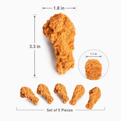 5 Pcs Simulated Chicken Legs Fake Food Model Simulated Model Lifelike Fake Fried Chicken Kitchen Home Party Decoration Display Photography Props in Kuwait