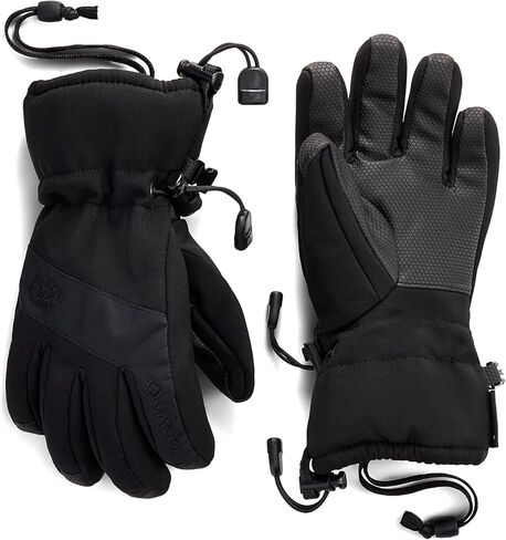 686 Youth Gore-TEX Linear Glove - 3L Softshell Fabric with Micro Tricot Lining and Synthetic Leather Palm - Water & Weather Resistant - Black in Kuwait