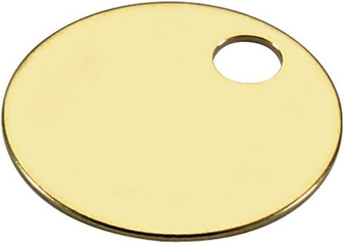 بطاقة دائرية من النحاس الصلب من لاكي لاين - فتحة واحدة وقطر 1-1/4 بوصة، 10/PK (2601010) in Kuwait