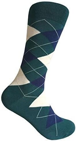 Men's Dark Teal Mid Calf Dress Socks,One Size Fits Most Men Sock Size 10-13. in Kuwait