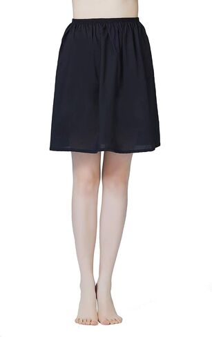 BEAUTELICATE Womens Half Slip 100% Cotton Vintage Underskirt in 3 Lengths in Kuwait