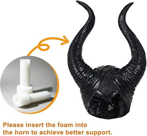 1x Maleficent Headpiece Costume Halloween Hat Maleficent Black Queen Horns in Kuwait