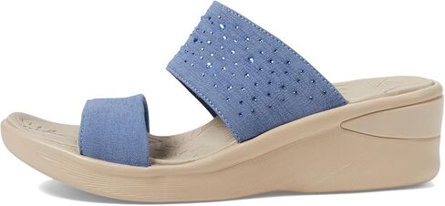 BZees Women's Sienna Bright Machine Washable Comfort Wedge Sandal in Kuwait