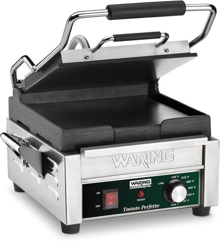 Waring Commercial WPG150 شواية بانيني مدمجة على الطراز الإيطالي، 120 فولت، فضي in Kuwait
