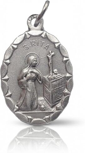 SAINT RITA FROM CASCIA MEDAL - THE PATRONESS OF LOST AND IMPOSSIBLE CAUSES - 100% MADE IN ITALY in Kuwait