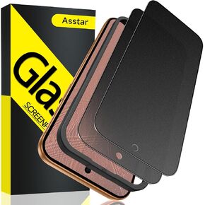 Asstar [عبوة من قطعتين] واقي شاشة للخصوصية لهاتف iphone 13 Pro Max 6.7 بوصة، واقي شاشة من الزجاج المقوى المقاوم للكسر 9H لهاتف iphone 13 Pro Max (فقط)، ملحقات صديقة للحافظة حماية من الدرجة العسكرية in Kuwait