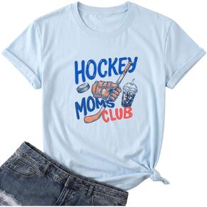 Qrupoad Hockey is My Favorite Season T Shirt Women Ice Hockey Player Gift Shirts Summal Casual Graphic Tees Tops in Kuwait
