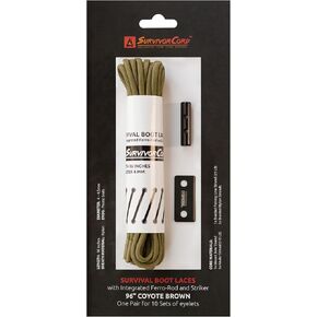 TITAN Survival Boot Laces Heavy Duty for Outdoor & Tactical Use - Patented SurvivorCord XT Paracord Shoe Laces in Kuwait