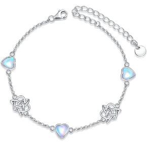 Dorunmo Evil Eye/Clover/Saturn Planet/Moonstone/Opal Planet/Rope Chain/Sunflower Anklet Bracelets Sterling Silver Birthday Anniversary Jewelry Gifts for Women Mom Wife Girls Friends in Kuwait