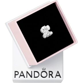 Pandora Ellie the Elephant Charm - Compatible Moments Bracelets - Jewelry for Women - Gift for Women in Your Life - Made with Sterling Silver, With Gift Box in Kuwait