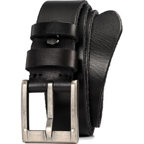 WOLFANT Full Grain Leather Casual Work Belts for Men,100% Italian Real Solid Leather in Kuwait