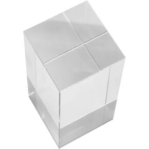 Clear Polished Acrylic Cube Display Case,Solid Acrylic Display Block,Jewelry Ring Acrylic Holder Display,Collection Showcase (2" x 2" x 4") in Kuwait