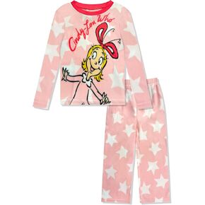 Dr. Seuss The Grinch Pajamas Christmas Notch Collar Ultra-Soft Pajama Set For Kids and Toddlers in Kuwait